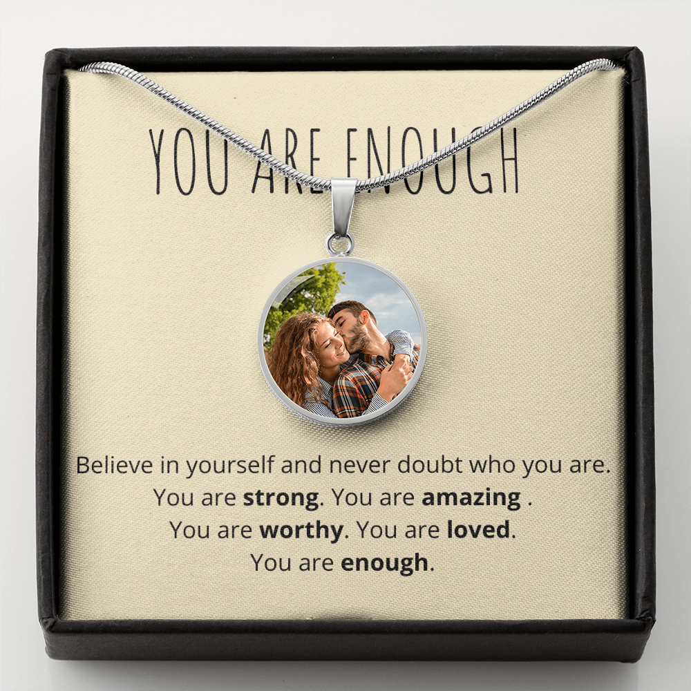 Anyone (Motivation) - Buyer Upload Circle Necklace ShineOn Fulfillment