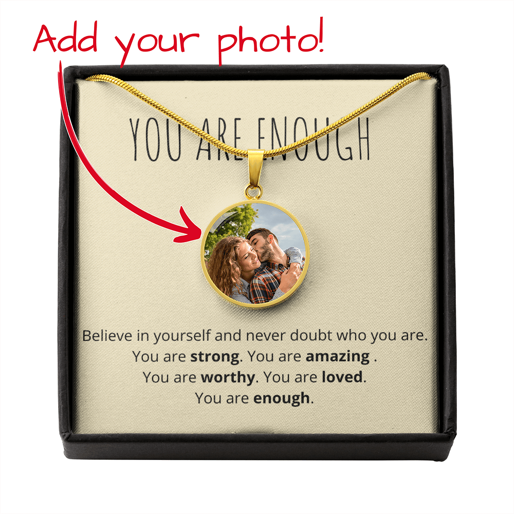 Anyone (Motivation) - Buyer Upload Circle Necklace ShineOn Fulfillment