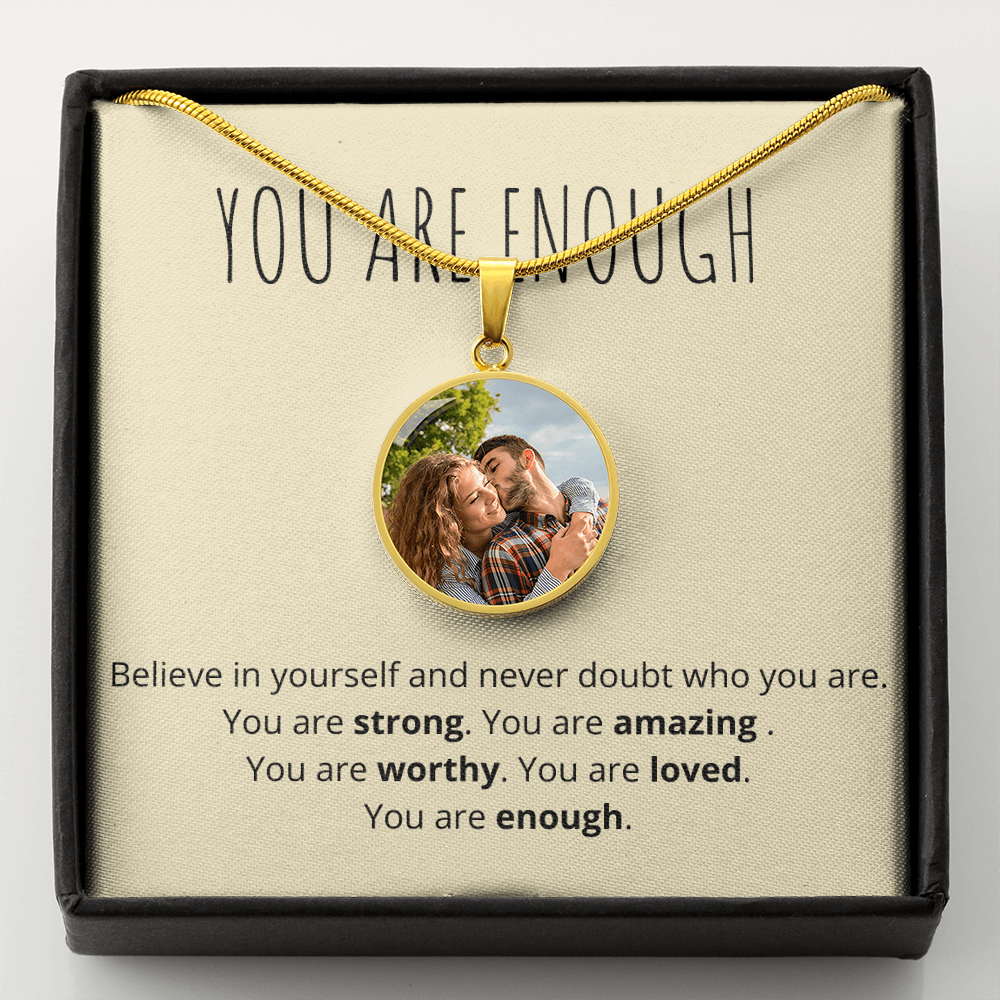 Anyone (Motivation) - Buyer Upload Circle Necklace ShineOn Fulfillment