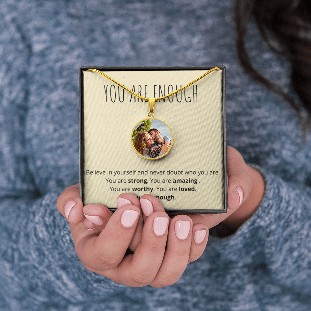 Anyone (Motivation) - Buyer Upload Circle Necklace ShineOn Fulfillment