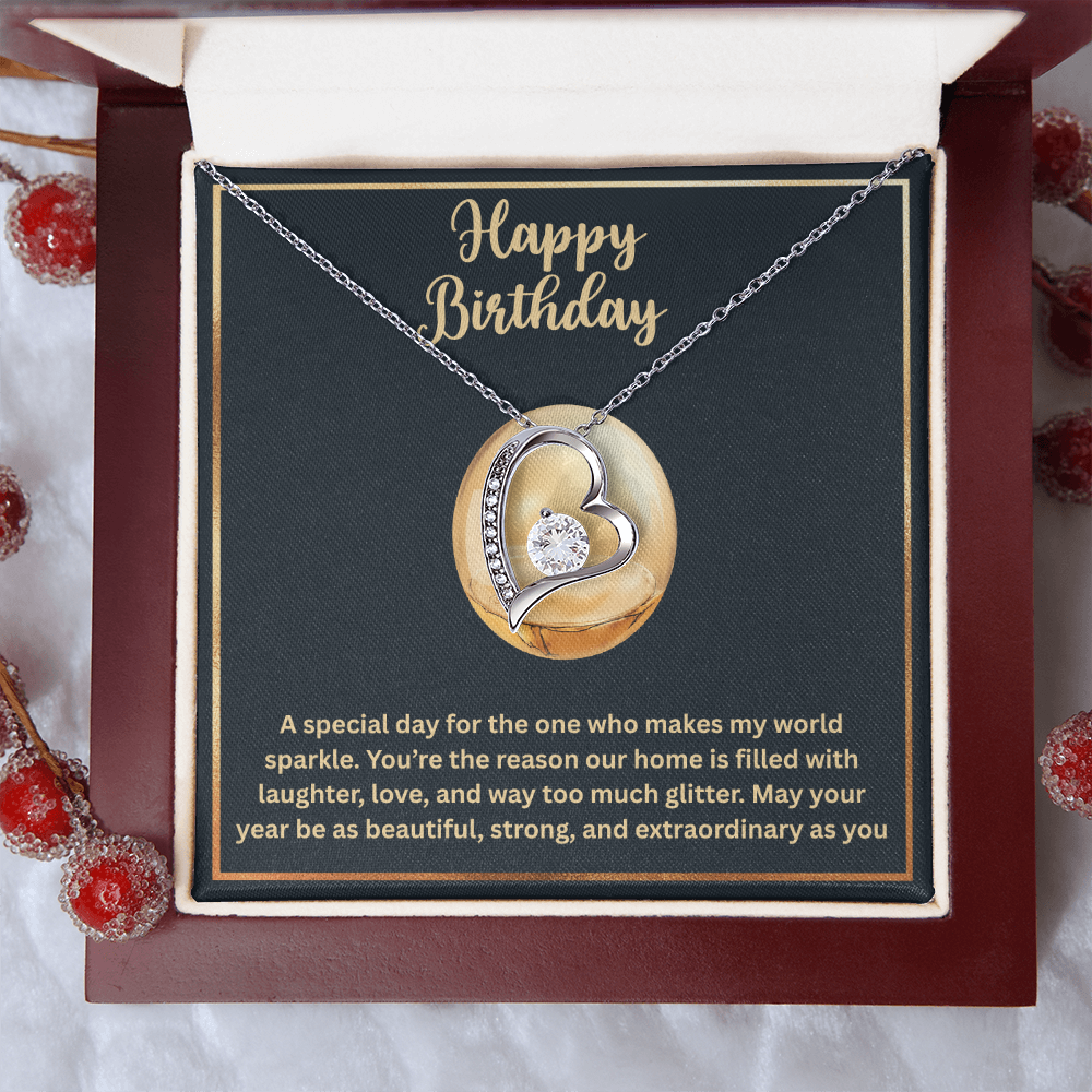 Happy Birthday(Any woman) -Forever Love Necklace ShineOn Fulfillment
