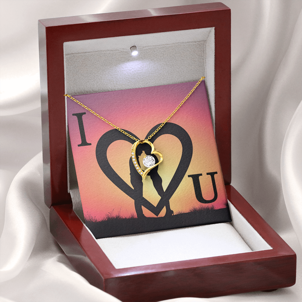 I love you(Sunset) - Forever Love Necklace ShineOn Fulfillment