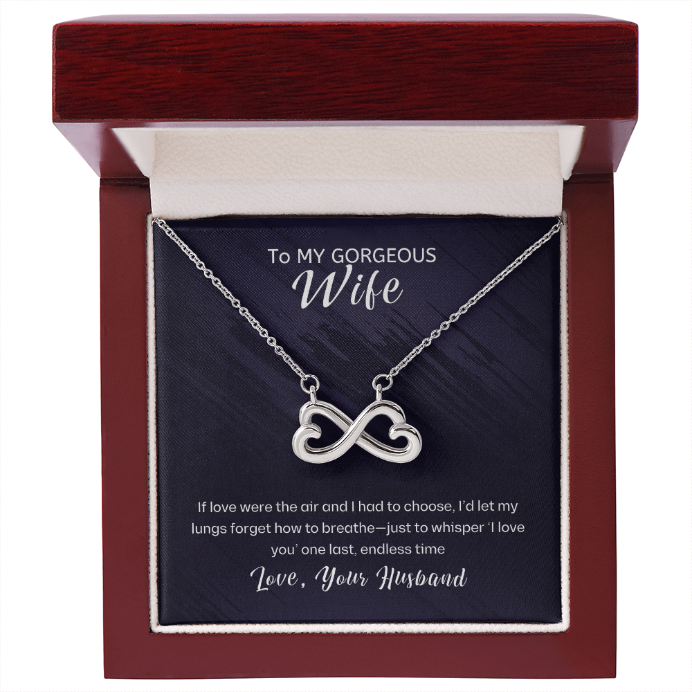For Wife-Eternal Embrace: The Infinity Love Necklace ShineOn Fulfillment