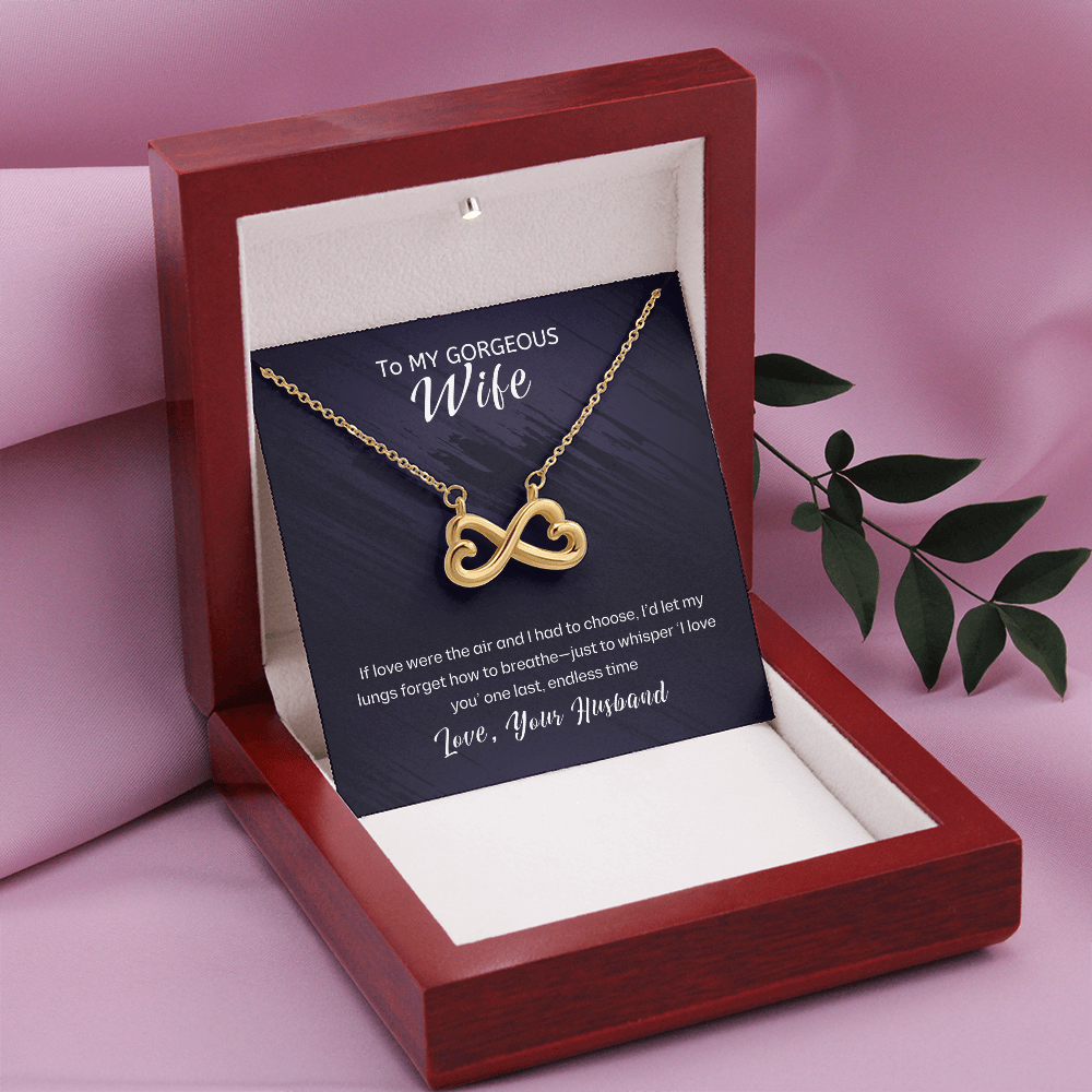 For Wife-Eternal Embrace: The Infinity Love Necklace ShineOn Fulfillment