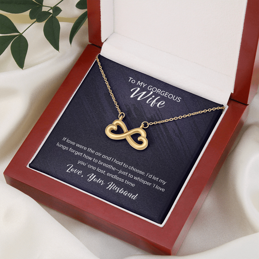 For Wife-Eternal Embrace: The Infinity Love Necklace ShineOn Fulfillment
