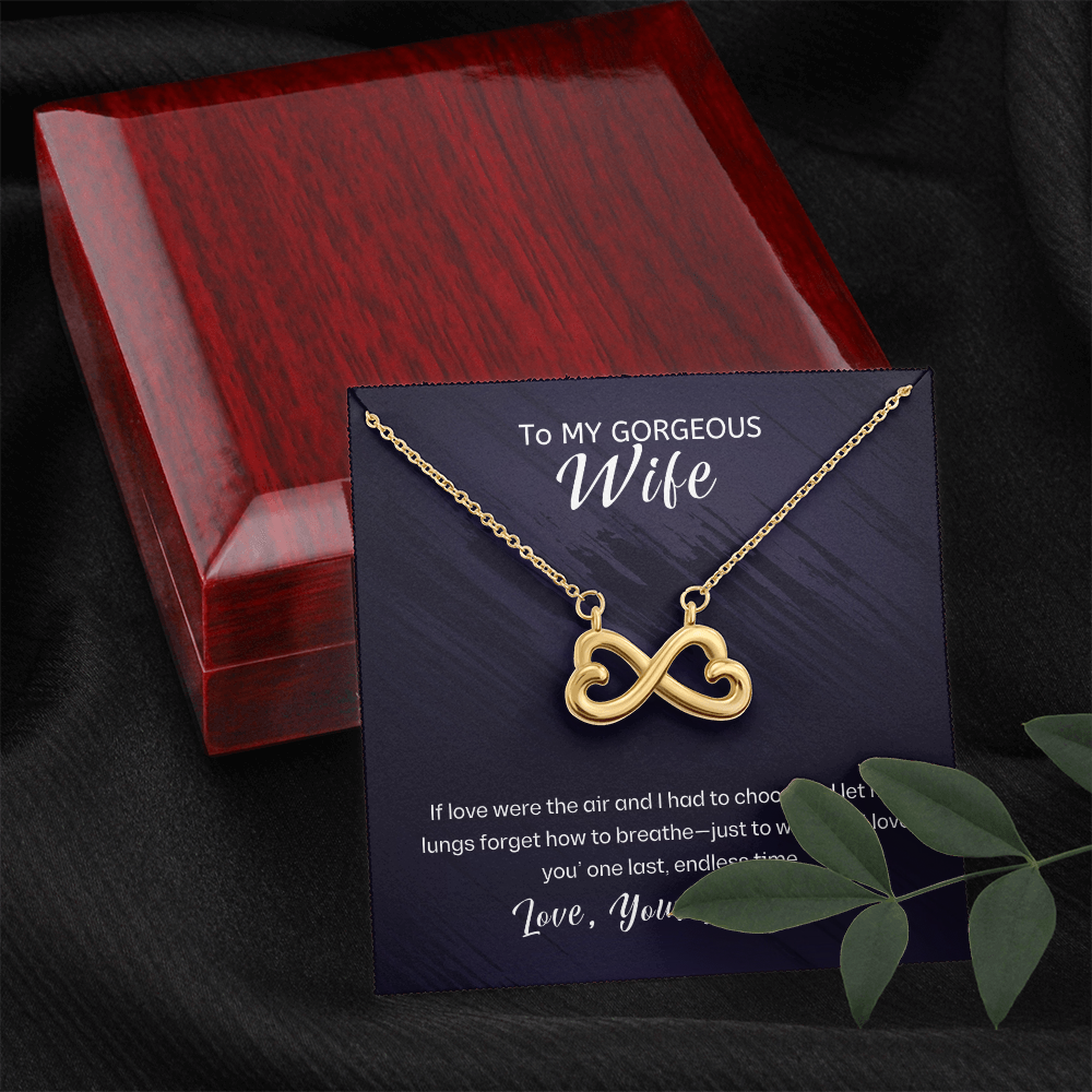 For Wife-Eternal Embrace: The Infinity Love Necklace ShineOn Fulfillment