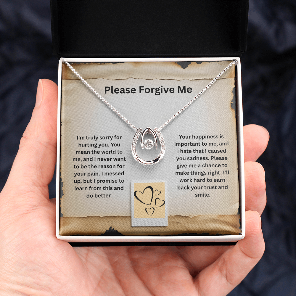 Please Forgive Me -Lucky In Love Necklace ShineOn Fulfillment