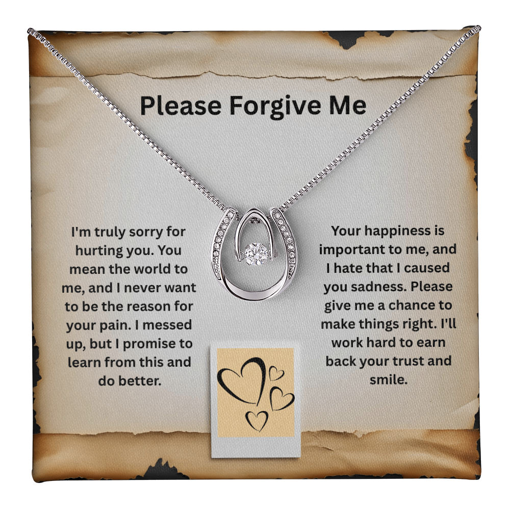 Please Forgive Me -Lucky In Love Necklace ShineOn Fulfillment