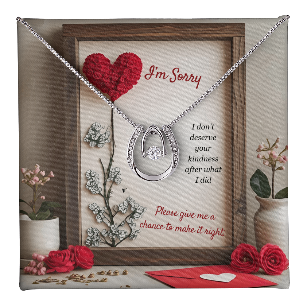 I'm Sorry -Lucky In Love Necklace ShineOn Fulfillment