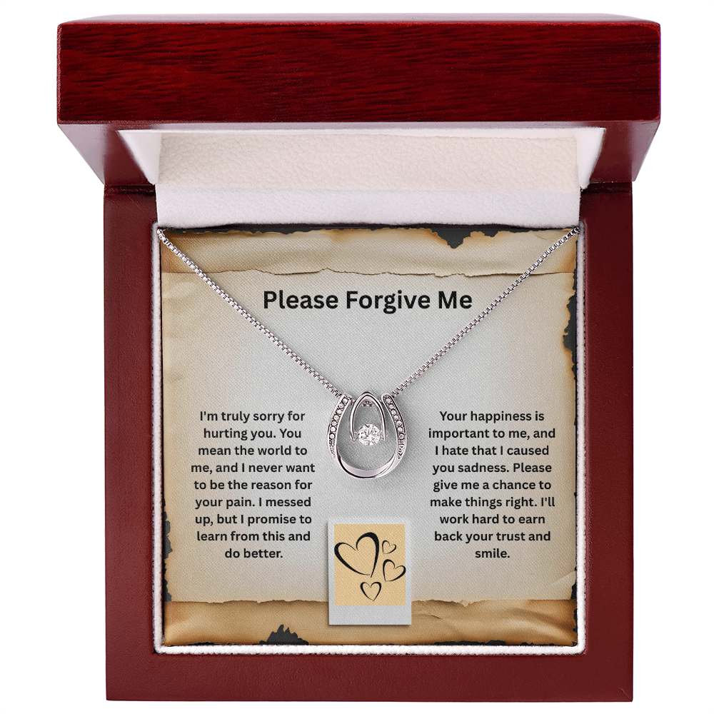 Please Forgive Me -Lucky In Love Necklace ShineOn Fulfillment