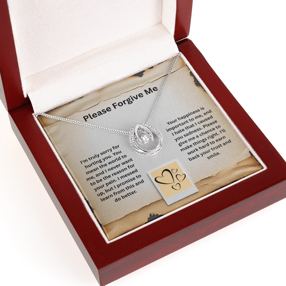Please Forgive Me -Lucky In Love Necklace ShineOn Fulfillment