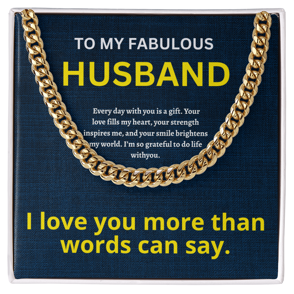 Husband Cuban Chain ShineOn Fulfillment
