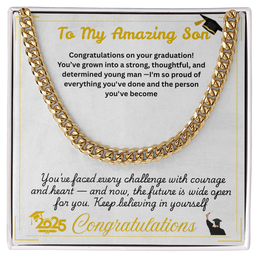 For Son(Graduation) -Cuban Link Chain ShineOn Fulfillment