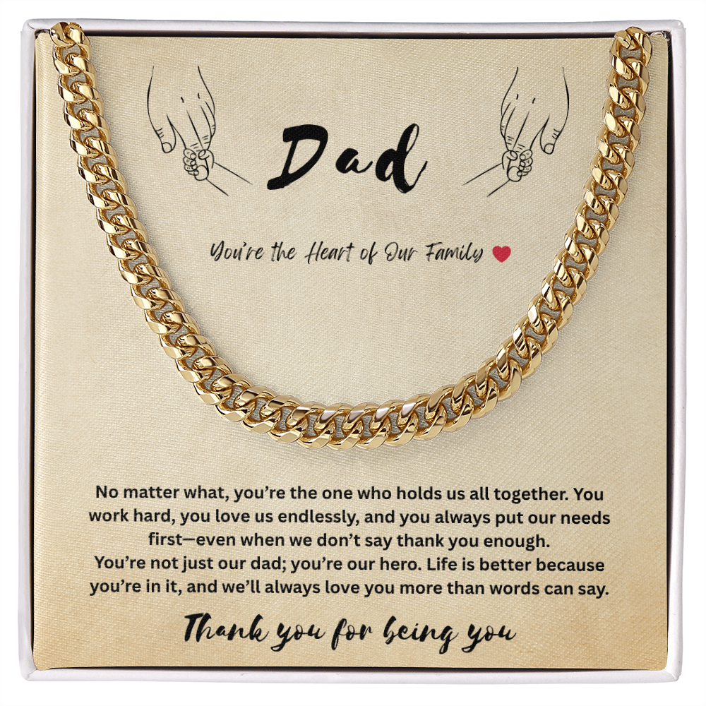 Dad - Cuban Link Chain by children ShineOn Fulfillment