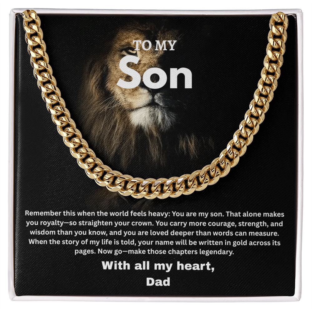 Son - Cuban Link Chain by Dad ShineOn Fulfillment