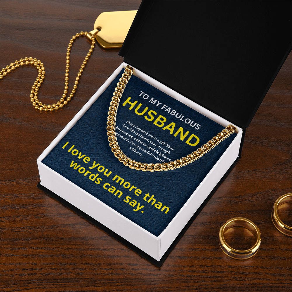 Husband Cuban Chain ShineOn Fulfillment