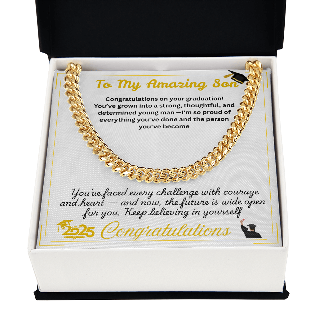 For Son(Graduation) -Cuban Link Chain ShineOn Fulfillment