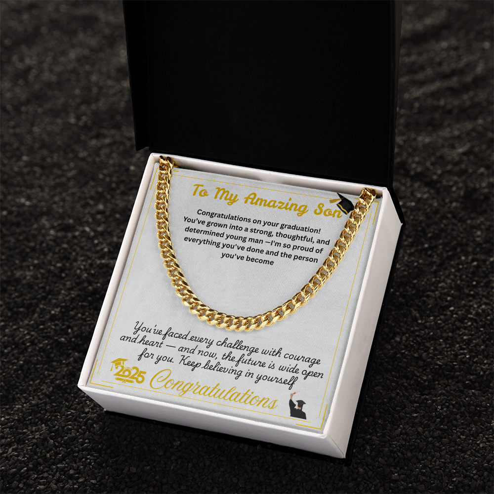 For Son(Graduation) -Cuban Link Chain ShineOn Fulfillment