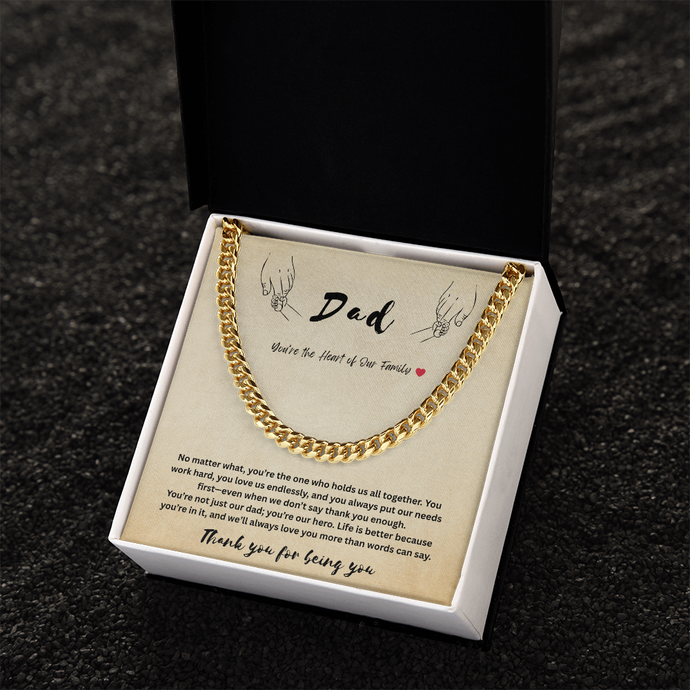 Dad - Cuban Link Chain by children ShineOn Fulfillment