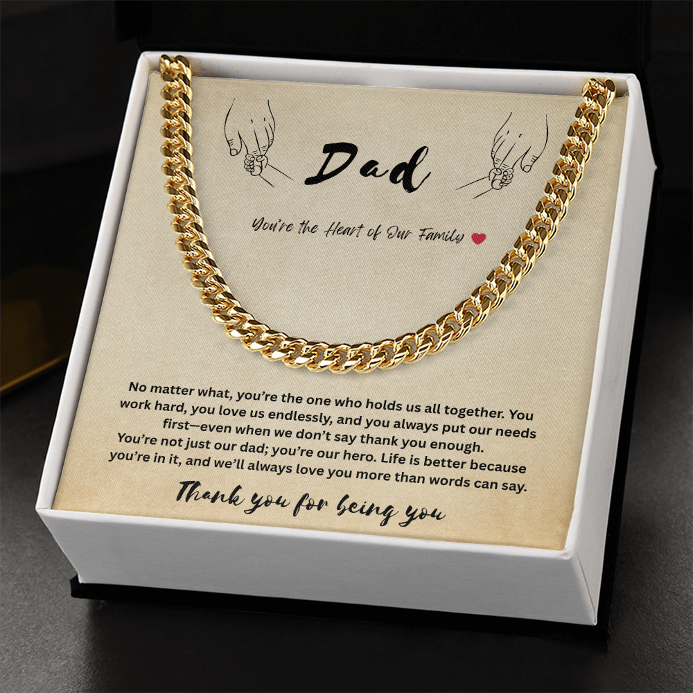Dad - Cuban Link Chain by children ShineOn Fulfillment