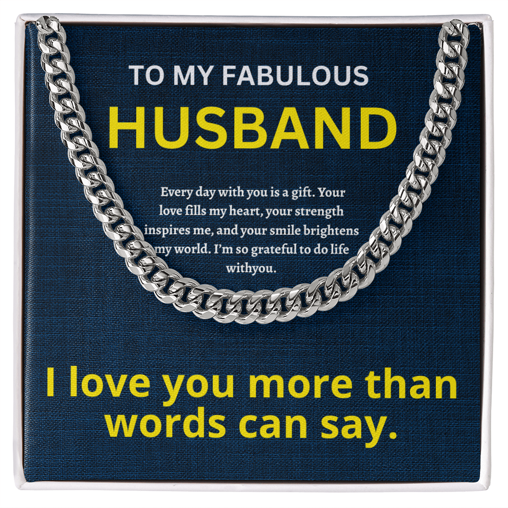 Husband Cuban Chain ShineOn Fulfillment