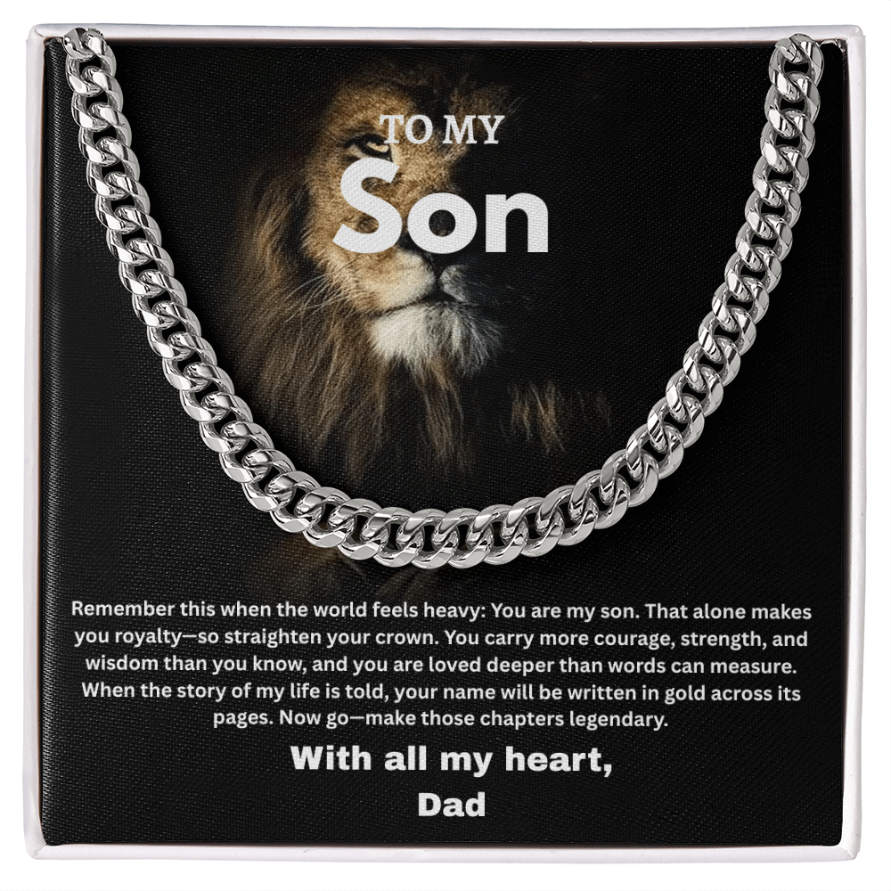Son - Cuban Link Chain by Dad ShineOn Fulfillment
