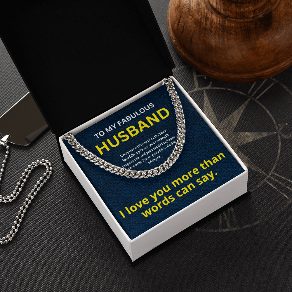 Husband Cuban Chain ShineOn Fulfillment