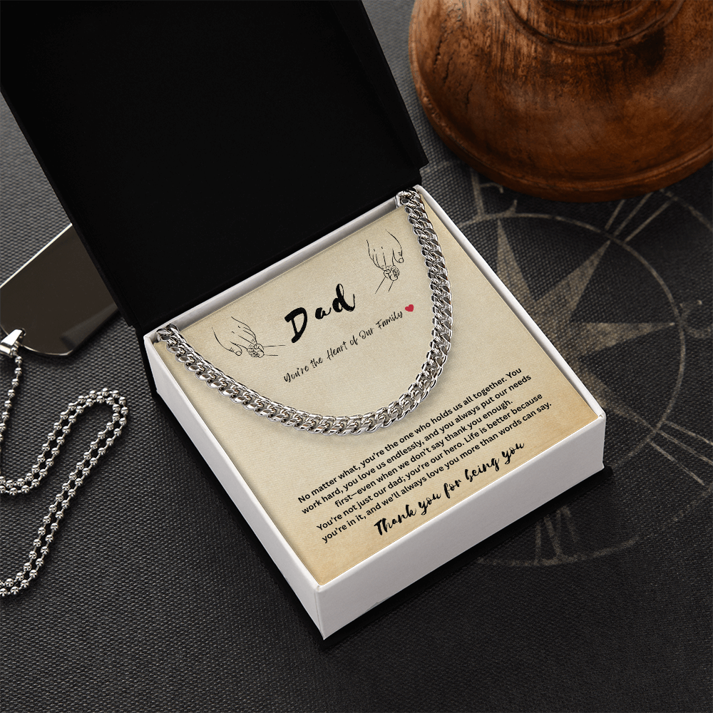 Dad - Cuban Link Chain by children ShineOn Fulfillment