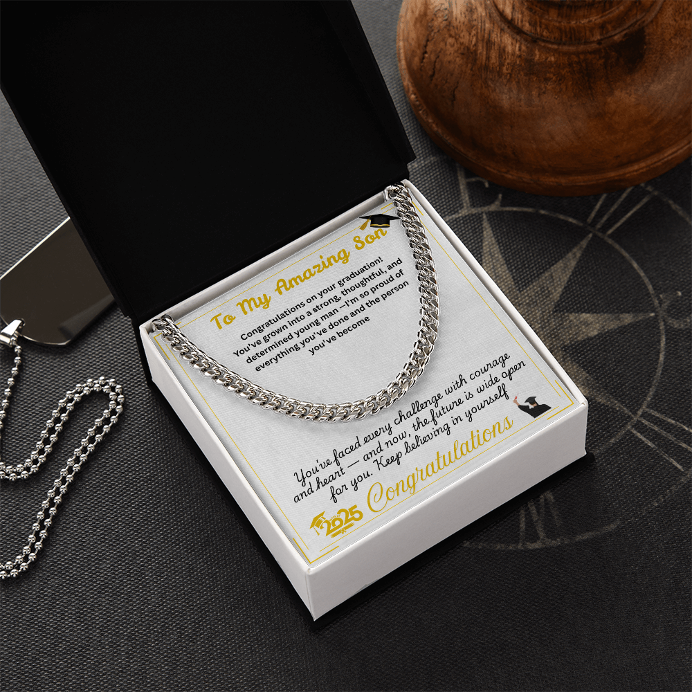 For Son(Graduation) -Cuban Link Chain ShineOn Fulfillment