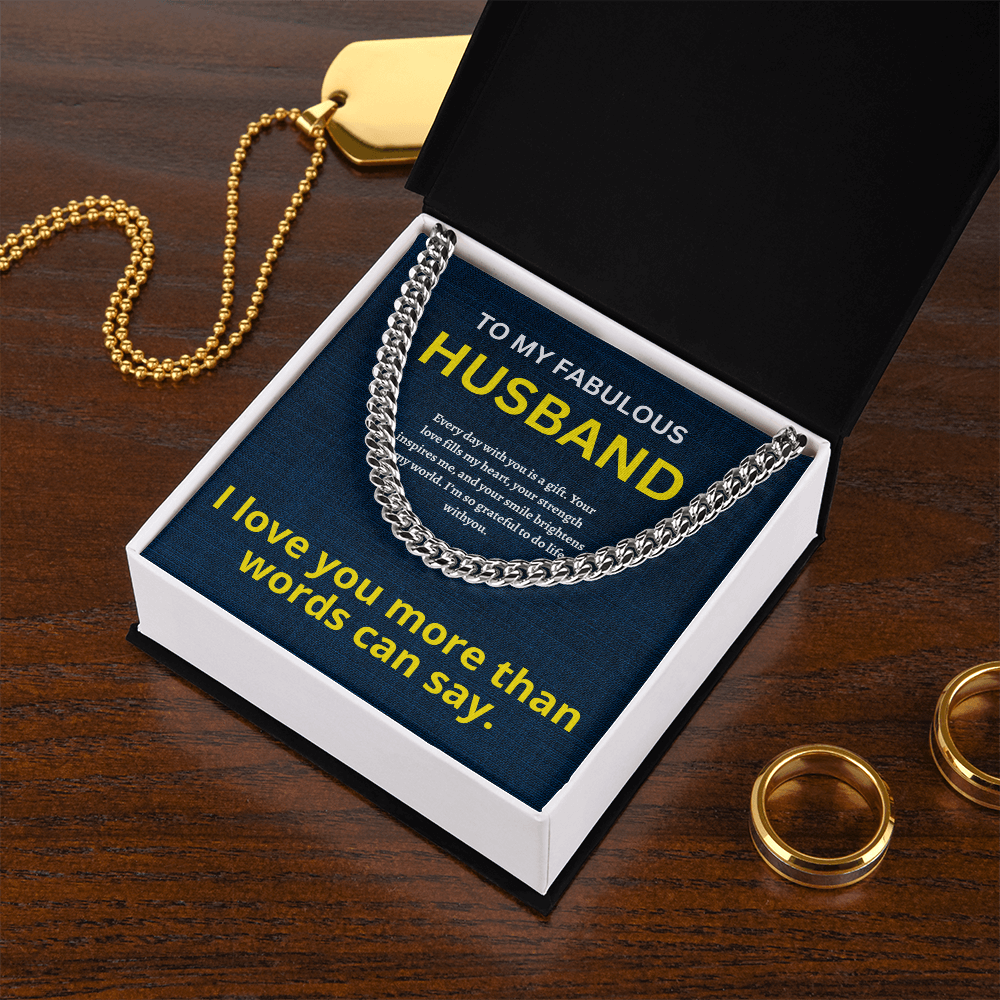 Husband Cuban Chain ShineOn Fulfillment