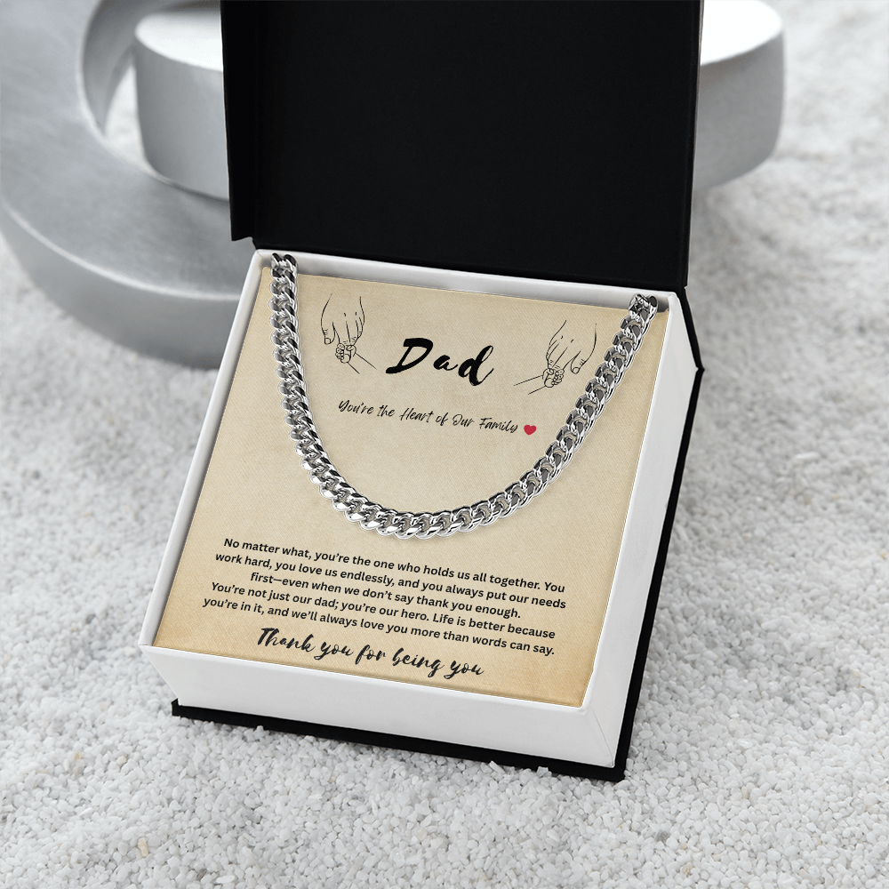 Dad - Cuban Link Chain by children ShineOn Fulfillment