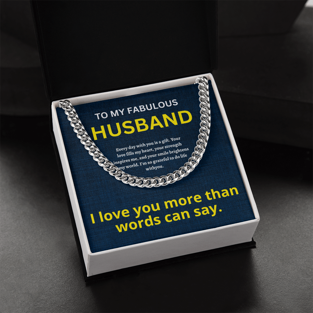 Husband Cuban Chain ShineOn Fulfillment