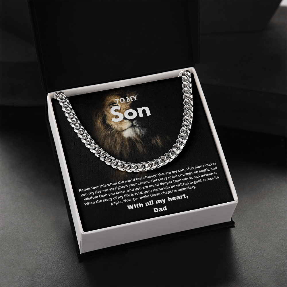 Son - Cuban Link Chain by Dad ShineOn Fulfillment