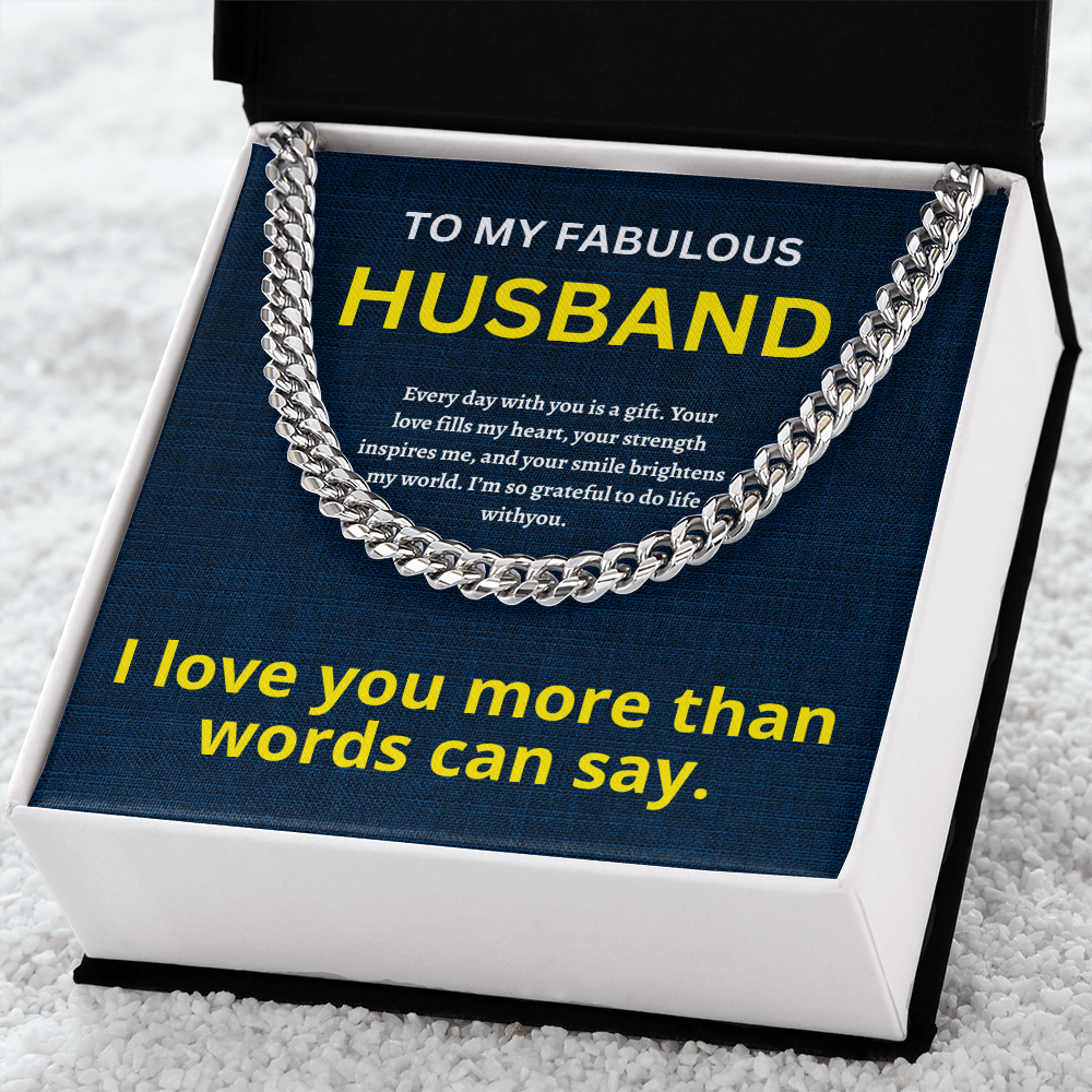 Husband Cuban Chain ShineOn Fulfillment