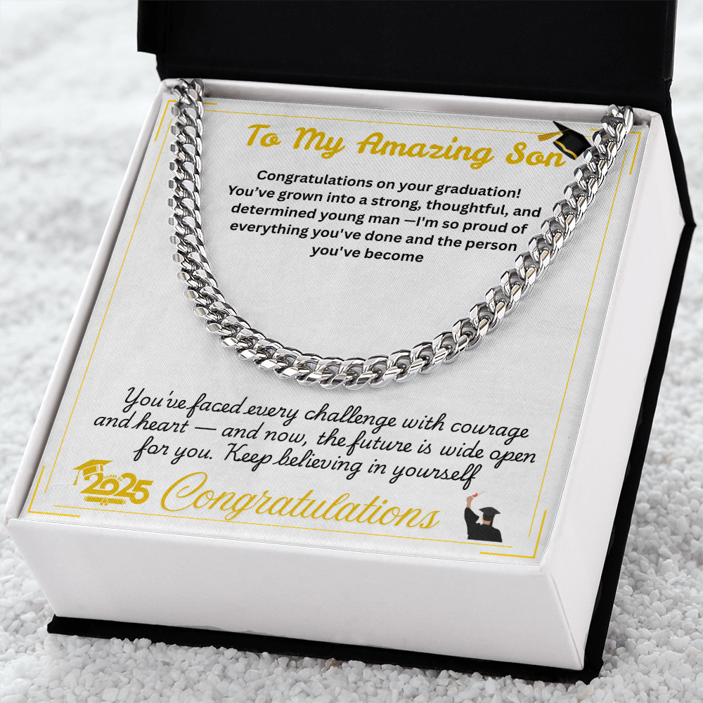 For Son(Graduation) -Cuban Link Chain ShineOn Fulfillment
