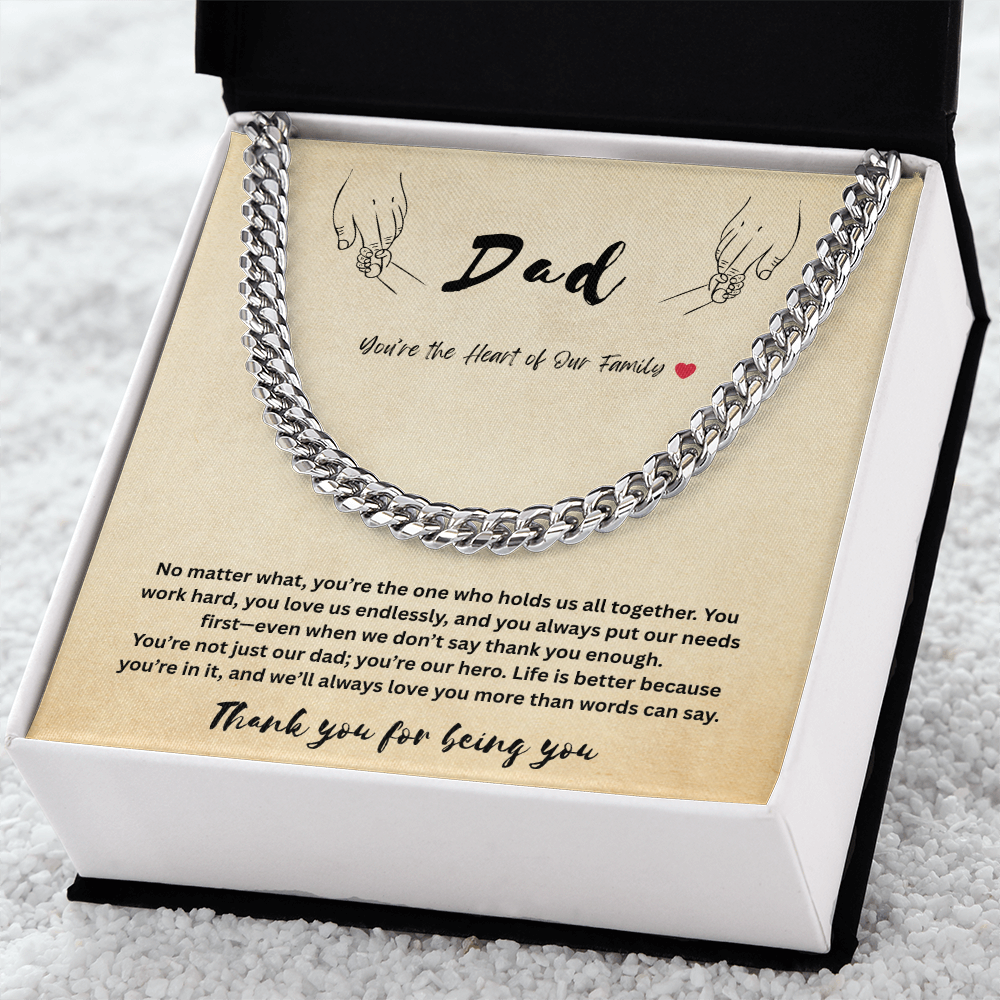 Dad - Cuban Link Chain by children ShineOn Fulfillment