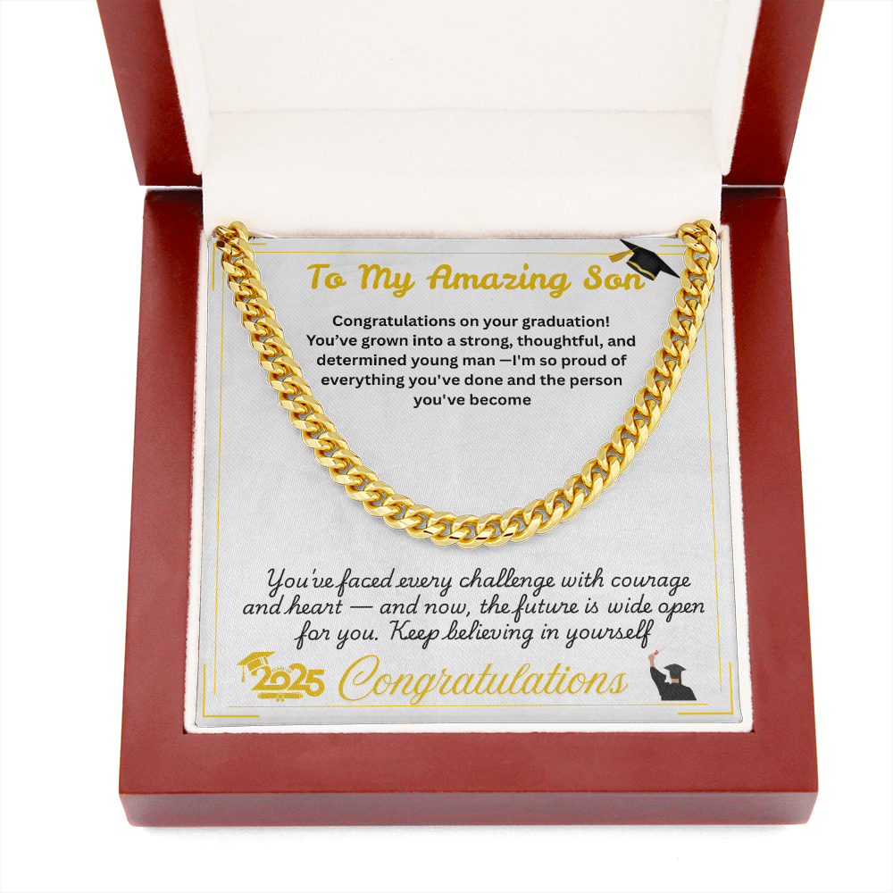 For Son(Graduation) -Cuban Link Chain ShineOn Fulfillment