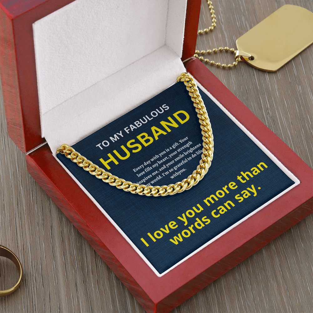 Husband Cuban Chain ShineOn Fulfillment