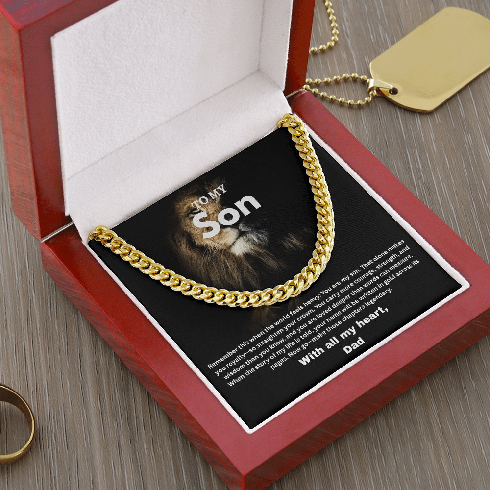 Son - Cuban Link Chain by Dad ShineOn Fulfillment