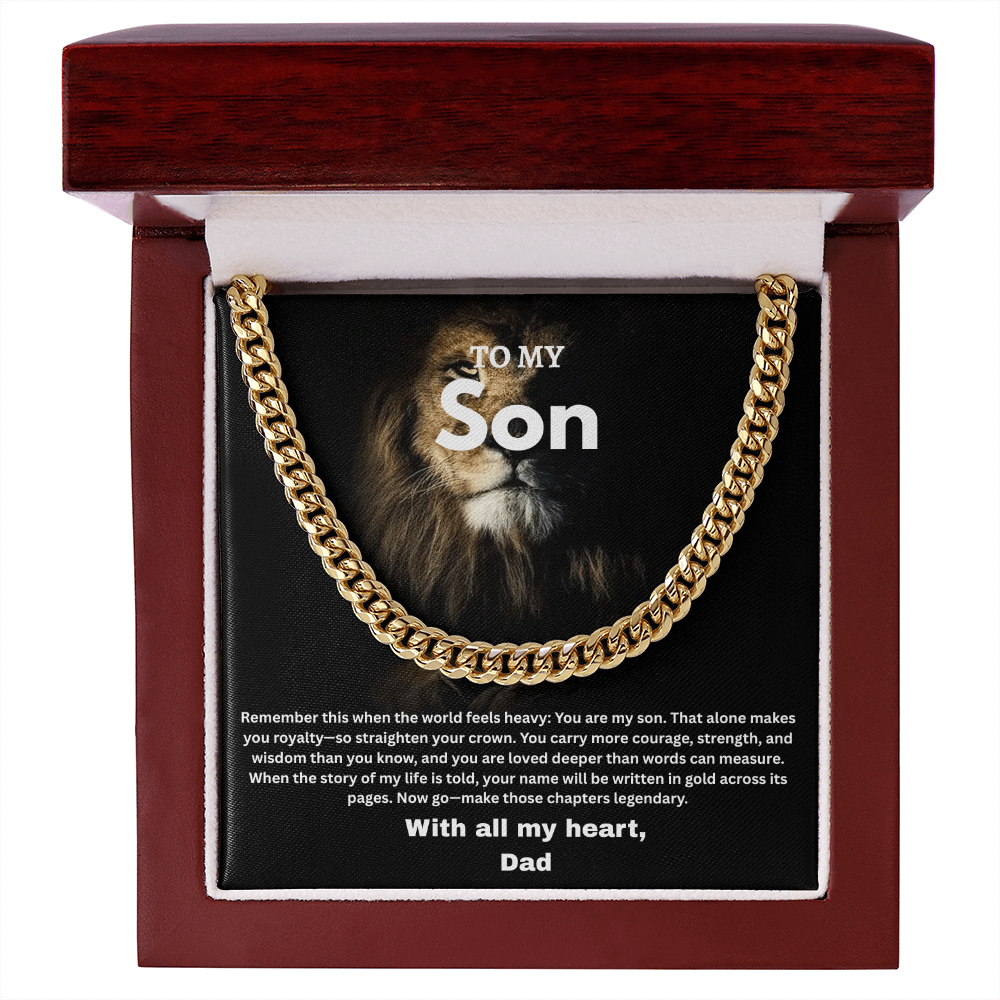 Son - Cuban Link Chain by Dad ShineOn Fulfillment