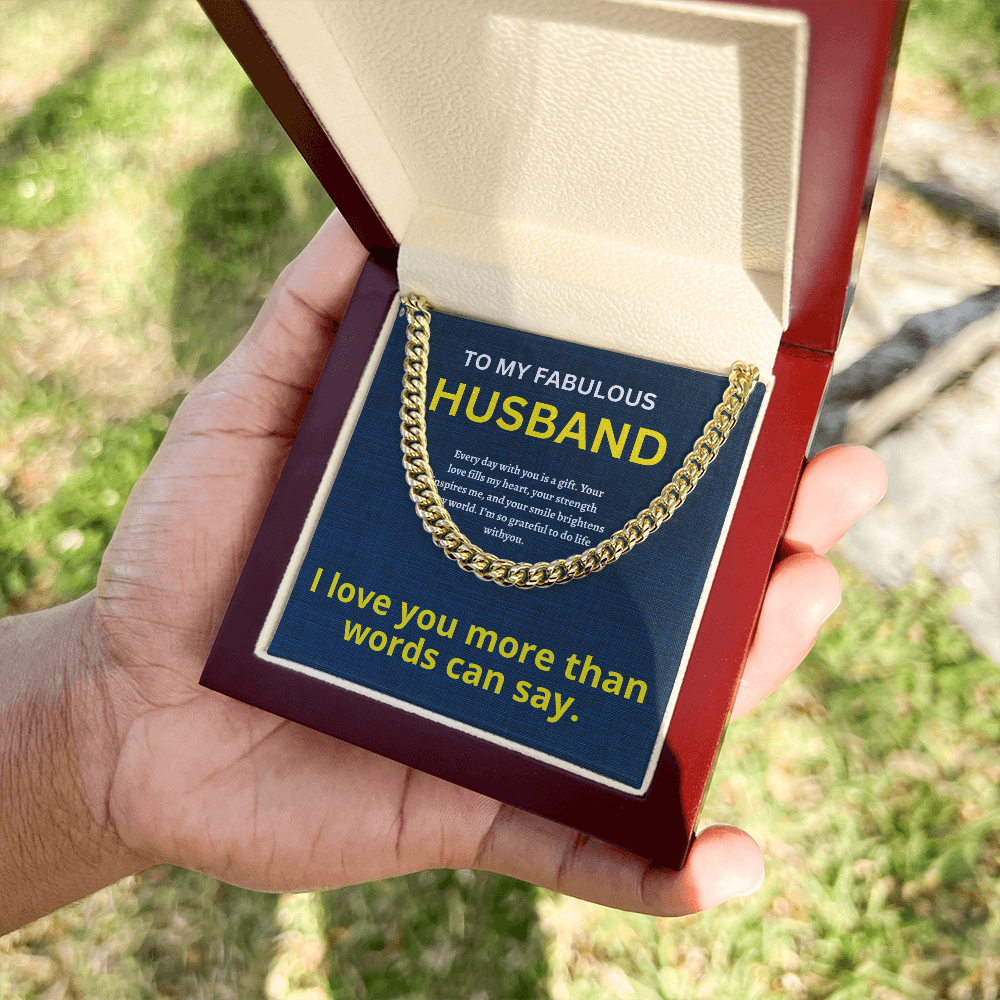 Husband Cuban Chain ShineOn Fulfillment