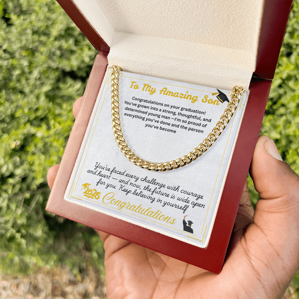For Son(Graduation) -Cuban Link Chain ShineOn Fulfillment