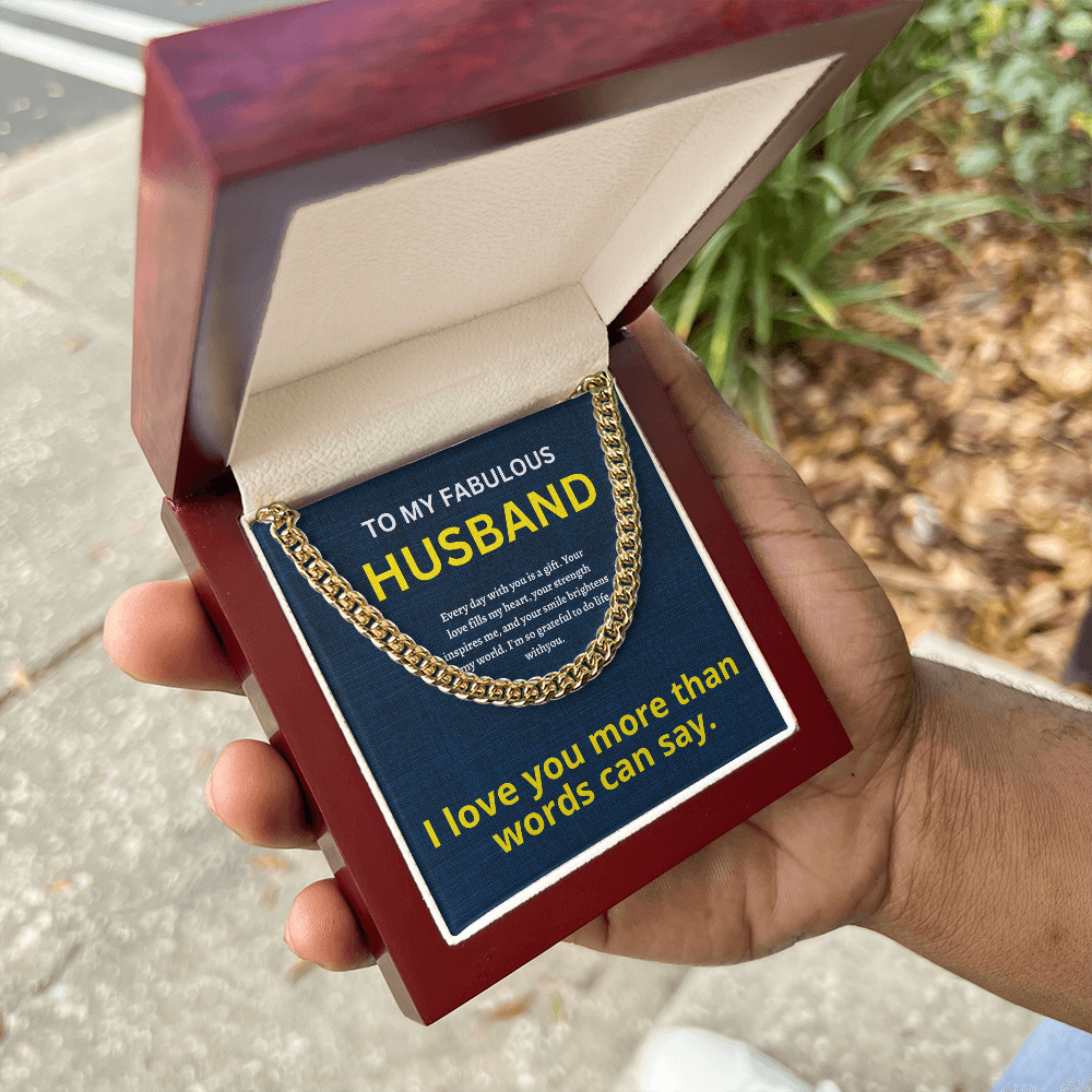 Husband Cuban Chain ShineOn Fulfillment