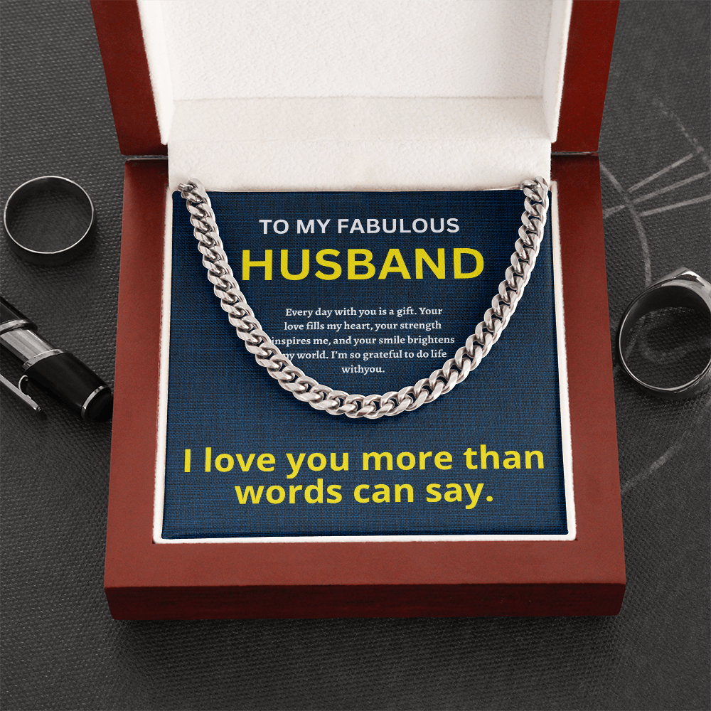 Husband Cuban Chain ShineOn Fulfillment