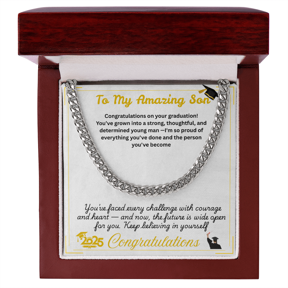 For Son(Graduation) -Cuban Link Chain ShineOn Fulfillment