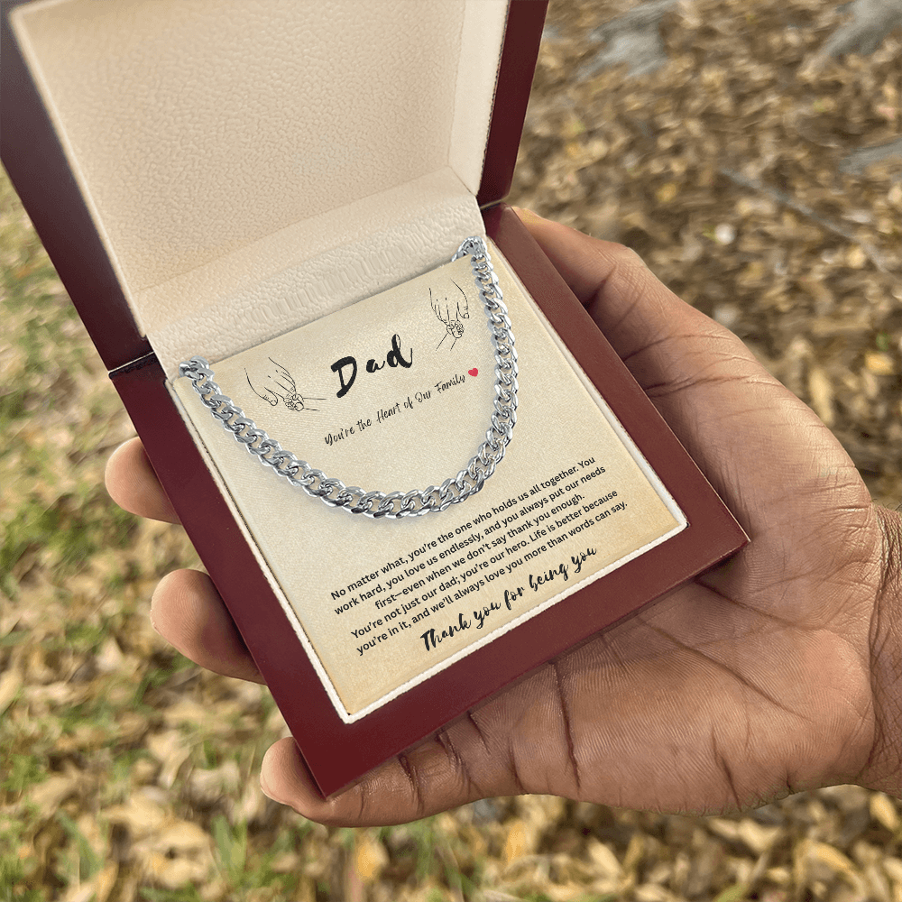 Dad - Cuban Link Chain by children ShineOn Fulfillment