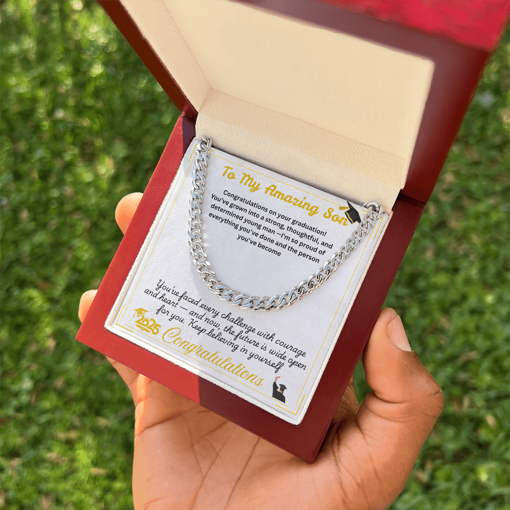 For Son(Graduation) -Cuban Link Chain ShineOn Fulfillment