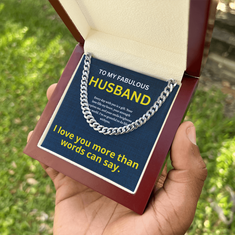 Husband Cuban Chain ShineOn Fulfillment