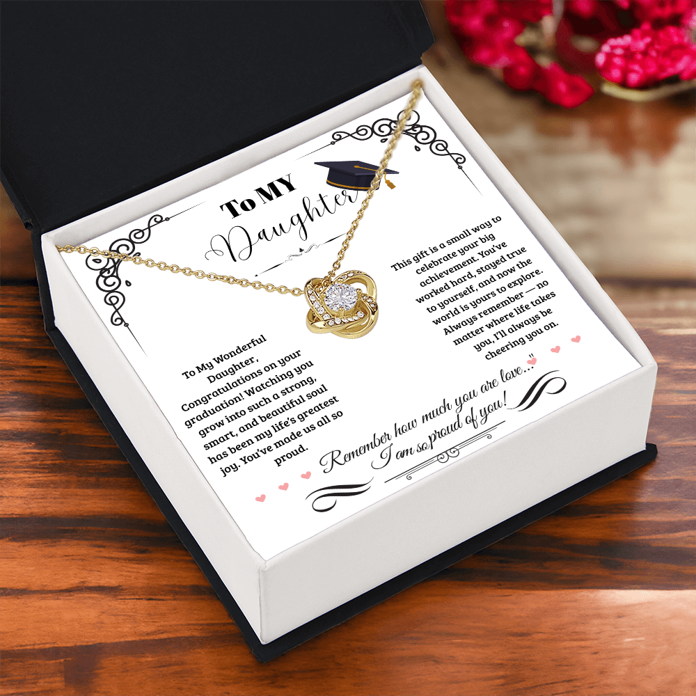 For Daughter(Graduation) -Love Knot Necklace ShineOn Fulfillment