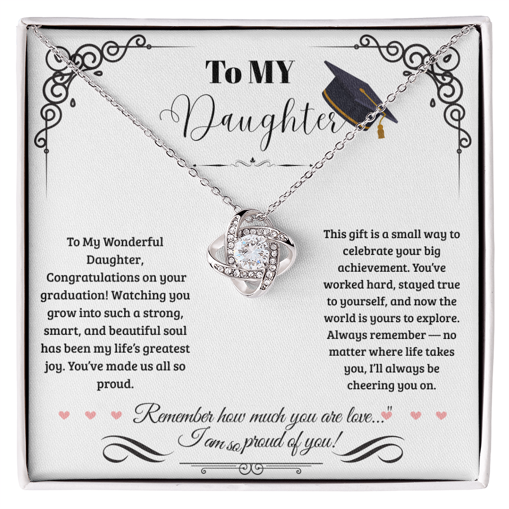 For Daughter(Graduation) -Love Knot Necklace ShineOn Fulfillment